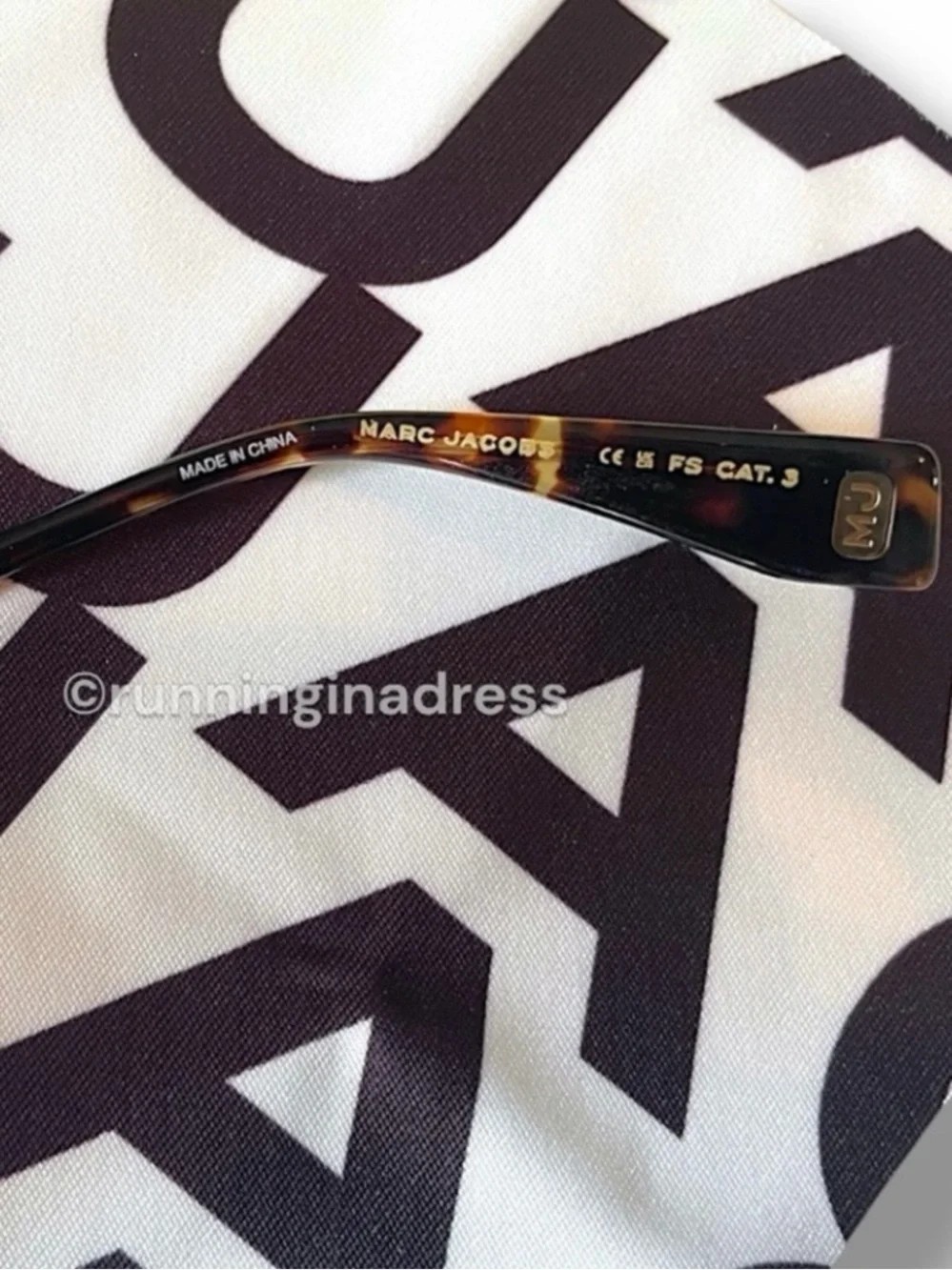 Marc Jacobs Rimless Geometric Sunglasses MJ 1090/S Gold Havana NWOT